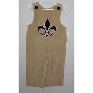 Precious Kids Louisiana Fleur De Lis Print Jon Jon Longall 18M Saints Football